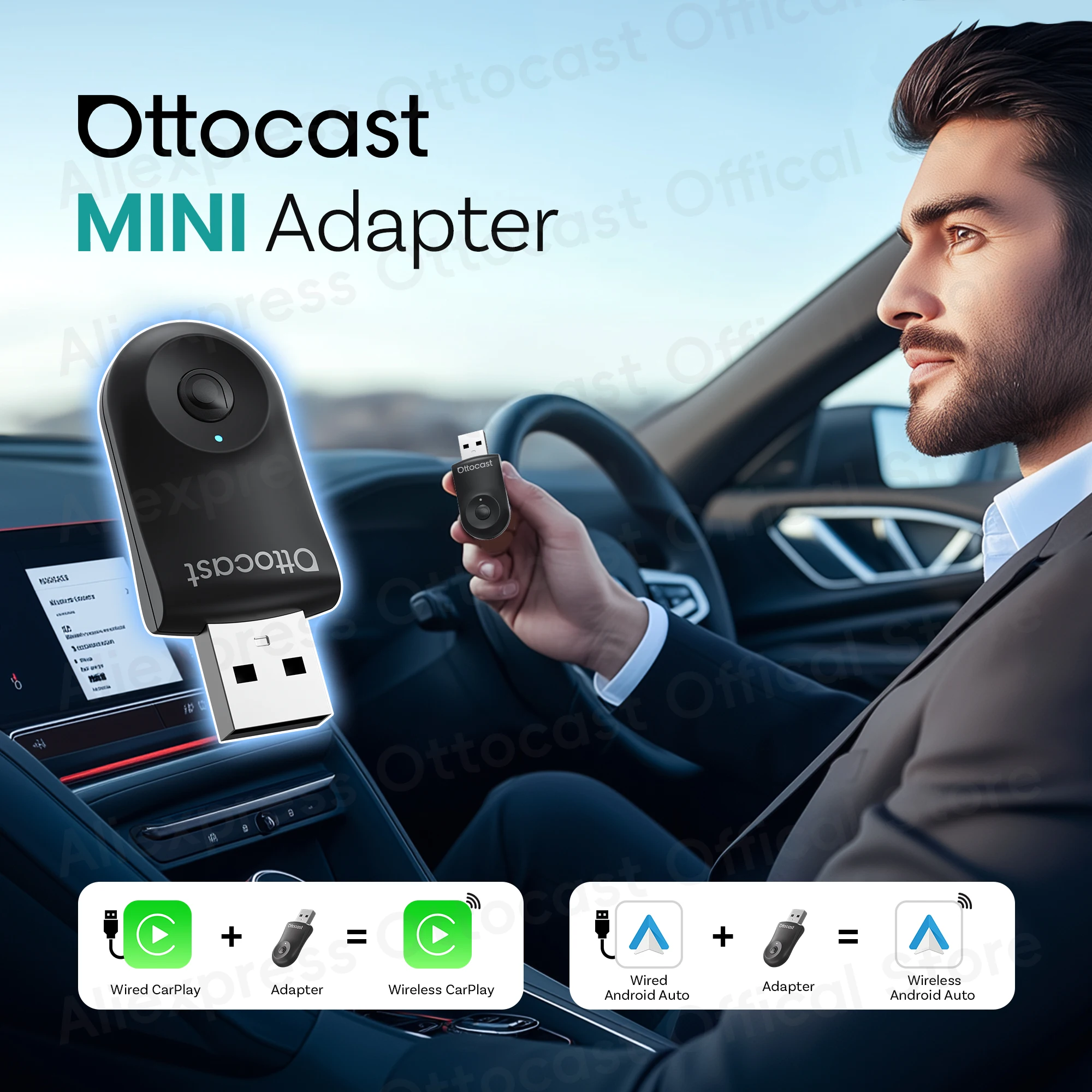 Phone Accessories For Android - Новый OTTOCAST MINI 2026: Беспроводной адаптер