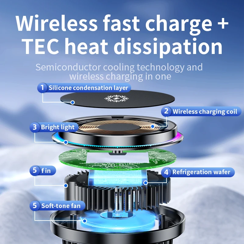 Охлаждающая Магнитная Беспрово – обзор и цена Phone Cooling Fan